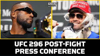 UFC 296 Edwards vs Covington PostFight Press Conference  MMA Fighting [upl. by Ullyot]