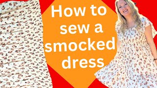 How to make a Smocked Dress WITHOUT a Pattern [upl. by Eical]