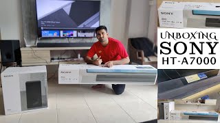 UNBOXING SONY HTA7000 712ch Dolby Atmos® DTSX® Soundbar  HTA7000 with SubwooferSASW3 DTS X [upl. by Aikmat]