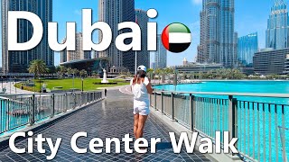 Most Expensive Street of Dubai  Burj Khalifa  Walking Tour 4K [upl. by Crissy]