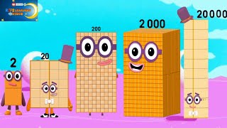 New style unlocks numberblocks skip counting by 1 to 10000  learn to count kidslearningvideos29 [upl. by Gertruda]