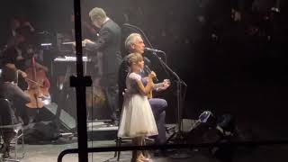 Andrea Bocelli Hallelujah with Daughter Virginia Sacramento Ca October 23 2021 [upl. by Boleyn818]