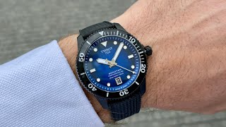 Tissot Seastar 1000 Powermatic 80 blackblue 40 mm [upl. by Arvie]