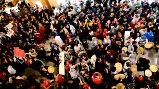 Idle No More Flash Mob South Center Mall Tukwila Washington [upl. by Critta]