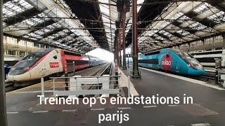 treinen op alle 6 eindstations in parijs [upl. by Adnalra]