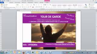 Creer une affiche pro avec Word 2007 [upl. by Dimitri]