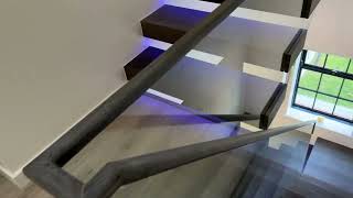 Floating Cantilever Staircase Design  Ovoms [upl. by Leivad]