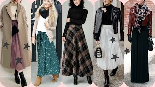 OUTFITS CON FALDAS LARGAS PARA INVIERNO 2025  USA TUS FALDAS EN INVIERNO  LOOKS WITH LONG SKIRTS [upl. by Gino]