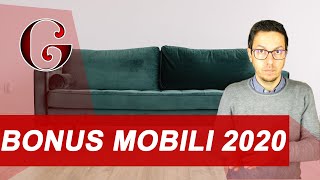 BONUS MOBILI 2020 cosa comprende e come ottenere la detrazione [upl. by Cecile]