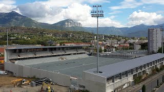 Travaux  Le stade municipal de Chambéry avance bien [upl. by Chrisoula]