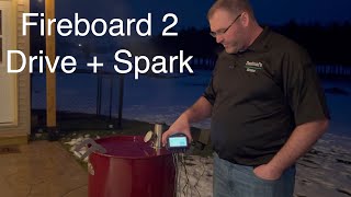 Fireboard 2 Drive WiFi Thermometer w Spark on Hunsacker Vortex Smoker [upl. by Terag694]