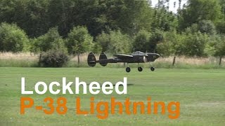 Giant Scale rc plane Lockheed P38 Lightning [upl. by Aima]