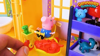 ♥PEPPA PIG♥ gets a new toy House in this Kids Learning Video [upl. by Peri401]