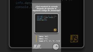 JavaScript  Reto 22 🔥 ¿Qué imprimirá este código JavaScript en la consola [upl. by Charissa]