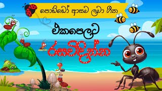 Sinhala lama geetha ekapelata 02  ළමා ගීත එක පෙළට  KKB Animation  Lama geetha ekapokurata [upl. by Otila371]