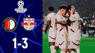 Feyenoord vs Red Bull Salzburg 13 Highlights UEFA Champions League 2024 rb salzburg feyenoord [upl. by Mord]