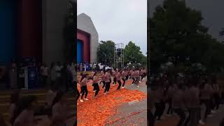 Mass Madnes Jatharaa ❤️‍🔥Students AaudhaPooja Song At MohanBabu UniversityTirupati Devara jrntr [upl. by Jules766]