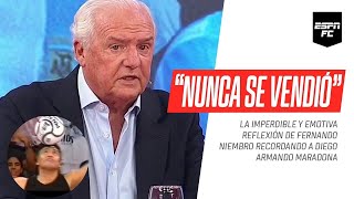 ¡Imperdible La emotiva reflexión de Fernando Niembro para recordar a Diego Maradona [upl. by Merline868]