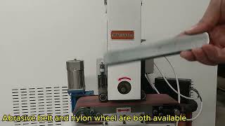 flat bar square tube polishing machine  brush finish [upl. by Llertrac869]