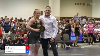 2024 Senior World Team Trials  Macey Kilty vs Aine Drury  65 KG Best two of three [upl. by Anitnahs]