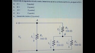 Cálculo de las corrientes en un circuito eléctrico [upl. by Deaner]