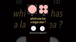 Which one has a larger area area of circle formula circle problem [upl. by Isle]