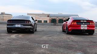 2017 GT350 vs 2015 Mustang GT Exhaust Battle [upl. by Nielsen96]