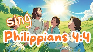 🎵Philippians 44  quotRejoice in the Lord Alwaysquot  Childrens Bible Song🎵 [upl. by Airotcivairam]