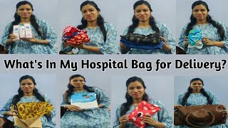 Hospital bag for delivery Checklist for delivery bag for baby amp motherWhat to pack in hospital bag [upl. by Fondea]