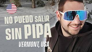 PEÑA TORPE en USA  Alquilando MOTOS de NIEVE en VERMONT 🏂⛄ [upl. by Beeson]