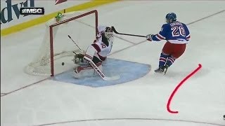 Martin Brodeur robs Kreider with the blocker [upl. by Yatnoed]