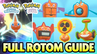 How to Get ROTOM and CHANGE ROTOM FORMS Secret Room in Pokemon Brilliant Diamond Shining Pearl [upl. by Yoreel666]