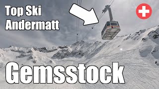 Andermatt Gemsstock Amazing Swiss Ski Resort [upl. by Asirak]