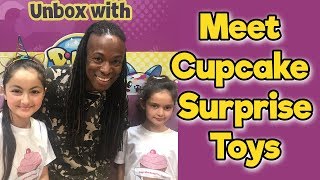 Meet Cupcake Surprise Toys  Elena and Clara interview at Kidtropolis Birmingham [upl. by Noyrb]