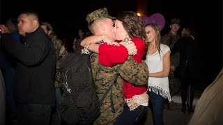 Marine Corps Homecoming  Military Homecoming  Alicia Q Photography [upl. by Ibbed]