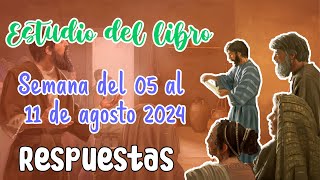 RESPUESTAS para el estudio bíblico de la congregación 05 al 11 de AGOSTO 2024 [upl. by Oigres]