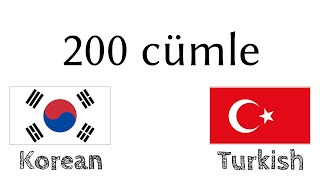 200 cümle  Korece  Türkçe [upl. by Eenobe]