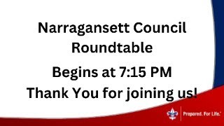 Narragansett Council  October Roundtable 2024 [upl. by Claybourne]