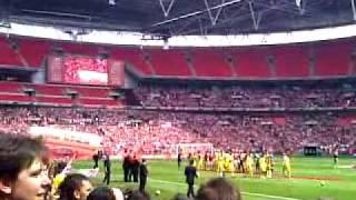 Dagenham amp Redbridge vs Rotherham Playoff Final 2010  Teams coming out [upl. by Enaej]