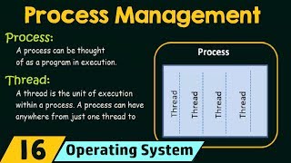 Process Management Processes and Threads [upl. by Eanat]