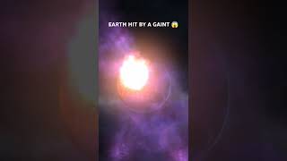 Earth hit by a gaint planet solarsystem planetsystem shortfeed destroyed [upl. by Nekcerb340]