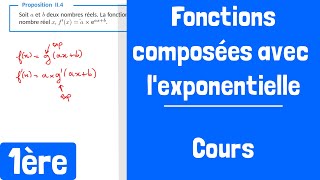 Cours  Fonctions composées avec lexponentielle [upl. by Race867]