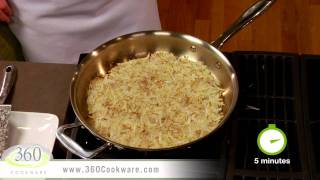 Crispy Hash Browns  Quick Recipes with 360 Cookware [upl. by Nyllek]