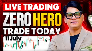 🔴11 July zero hero live trading bank nifty trading optionstrading trading livetrading [upl. by Olag]