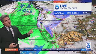 Powerful storm to bring weekend rain to Southern California [upl. by Hussey133]