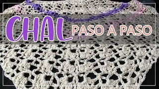 ➤ Chal SÚPER FÁCIL  Paso a paso  Crocheteando [upl. by Yenial751]