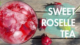 Making A Refreshing Drink From My Garden  Hibiscus  Roselle Tea  quotRibenaquot [upl. by Hilly]