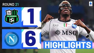 SASSUOLONAPOLI 16  HIGHLIGHTS  Osimhen Completes Superb HatTrick  Serie A 202324 [upl. by Hcardahs347]