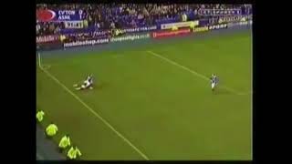 Thierry Henry two footed slide tackle against Everton [upl. by Rudelson]