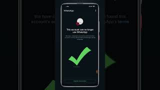 This account can no longer use whatsapp due spam  whatsappbanned whatsapp tending [upl. by Rather580]